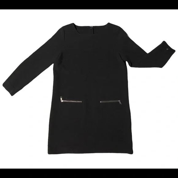 Madewell black dress with zipper pockets. - Picture 2 of 5